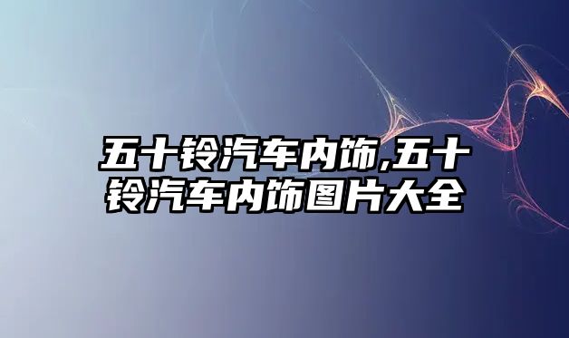 五十鈴汽車內飾,五十鈴汽車內飾圖片大全