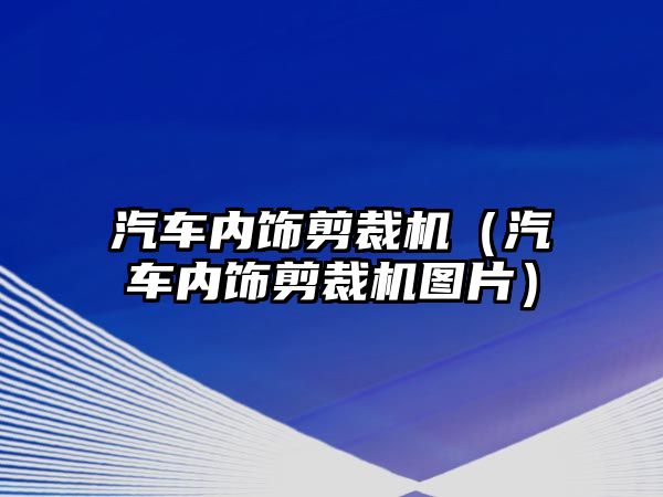 汽車內飾剪裁機（汽車內飾剪裁機圖片）