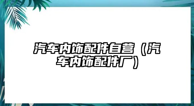 汽車內飾配件自營（汽車內飾配件廠）