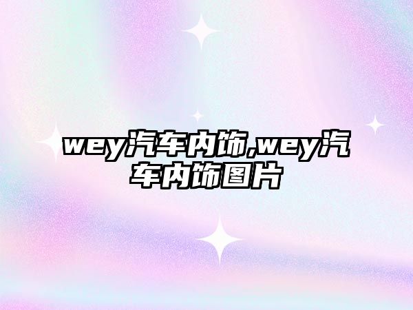 wey汽車內飾,wey汽車內飾圖片