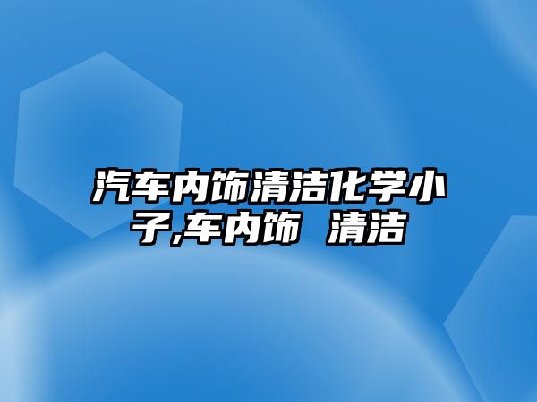 汽車內飾清潔化學小子,車內飾 清潔