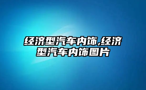 經濟型汽車內飾,經濟型汽車內飾圖片