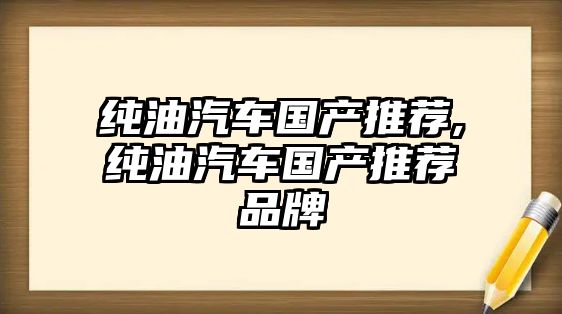 純油汽車國(guó)產(chǎn)推薦,純油汽車國(guó)產(chǎn)推薦品牌