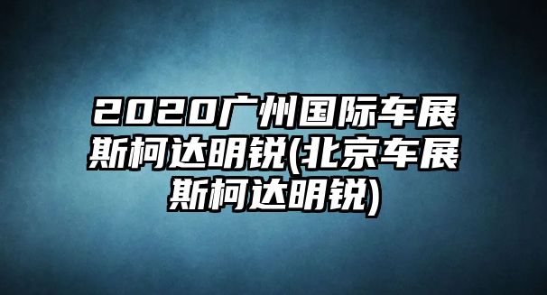 2020廣州國(guó)際車展斯柯達(dá)明銳(北京車展斯柯達(dá)明銳)