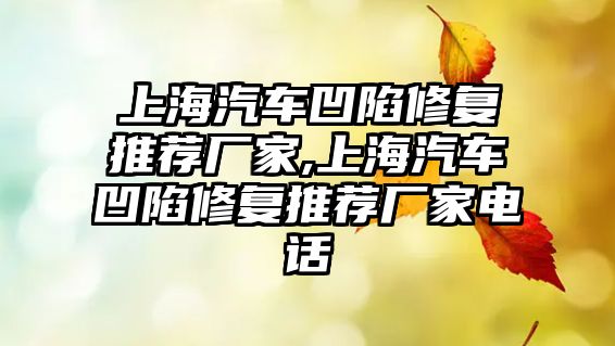 上海汽車凹陷修復(fù)推薦廠家,上海汽車凹陷修復(fù)推薦廠家電話