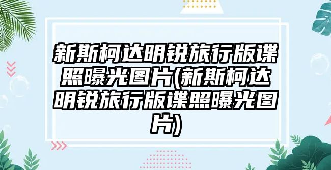 新斯柯達明銳旅行版諜照曝光圖片(新斯柯達明銳旅行版諜照曝光圖片)