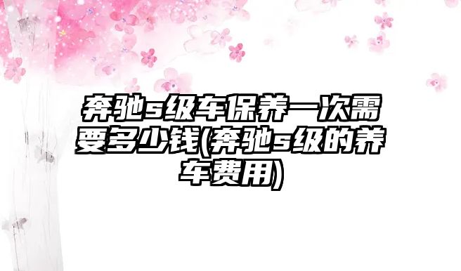 奔馳s級車保養一次需要多少錢(奔馳s級的養車費用)