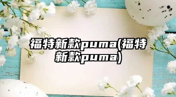 福特新款puma(福特新款puma)