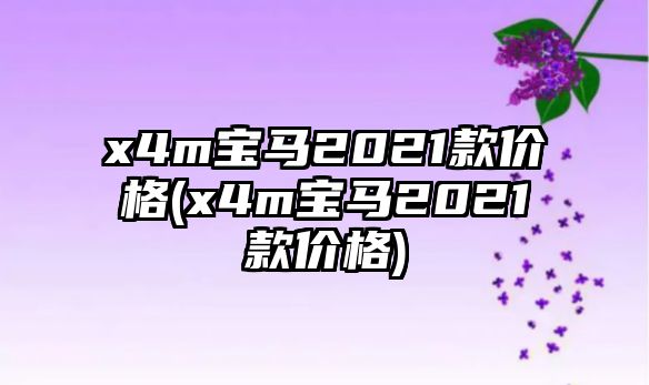 x4m寶馬2021款價格(x4m寶馬2021款價格)