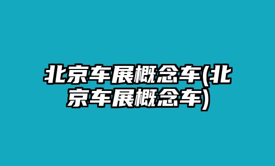 北京車展概念車(北京車展概念車)