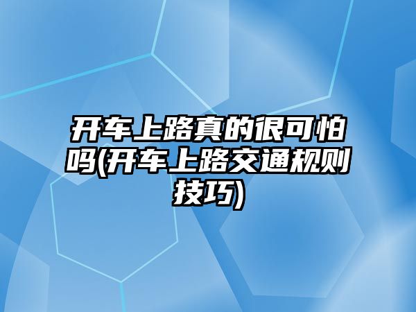 開車上路真的很可怕嗎(開車上路交通規則技巧)