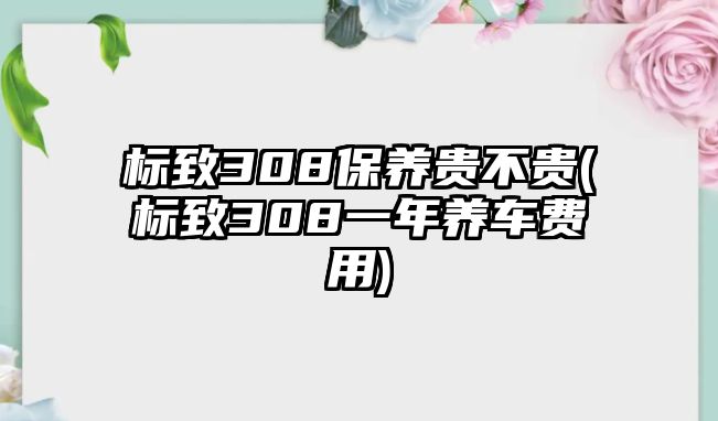 標致308保養貴不貴(標致308一年養車費用)