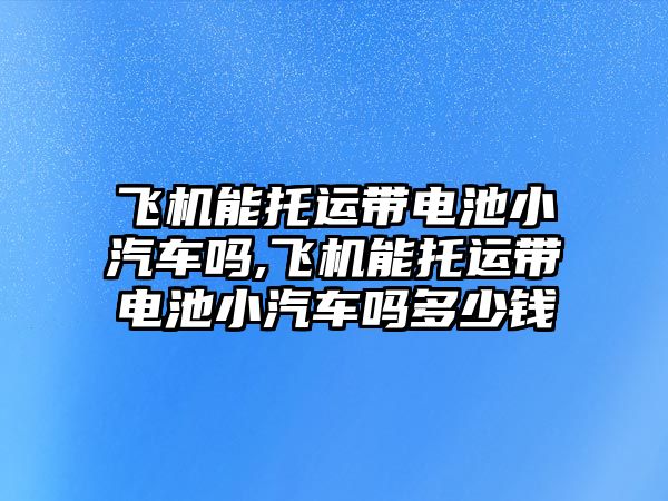 飛機能托運帶電池小汽車嗎,飛機能托運帶電池小汽車嗎多少錢