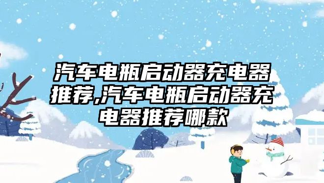 汽車電瓶啟動器充電器推薦,汽車電瓶啟動器充電器推薦哪款