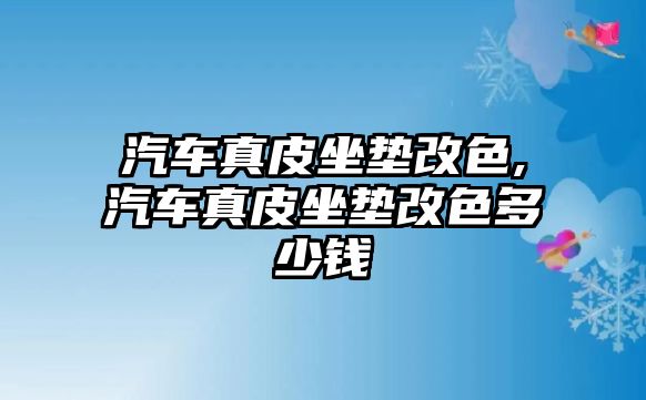 汽車真皮坐墊改色,汽車真皮坐墊改色多少錢