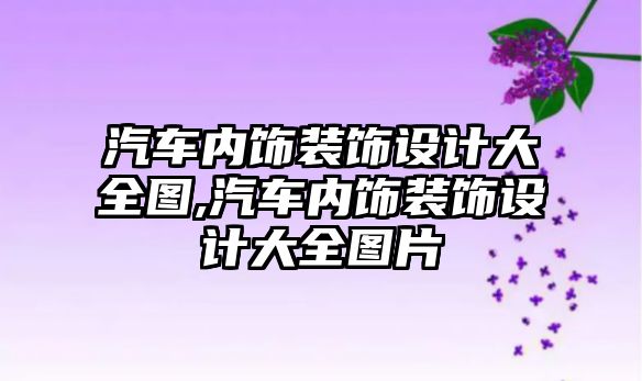 汽車內飾裝飾設計大全圖,汽車內飾裝飾設計大全圖片